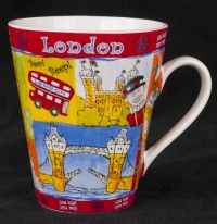 Sampson Souvenirs London England Artistic Scene Coffee Mug